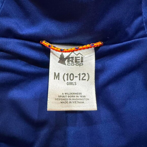 REI Girls Blue Waterproof Jacket - Size M (10-12) - Picture 4 of 7